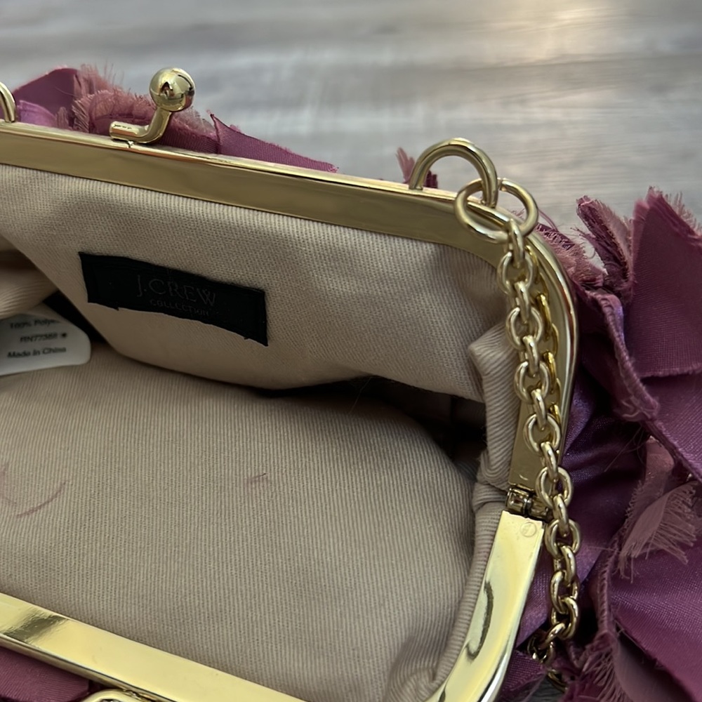 J Crew shoulder hand purse with floral detail - Picture 13 of 16
